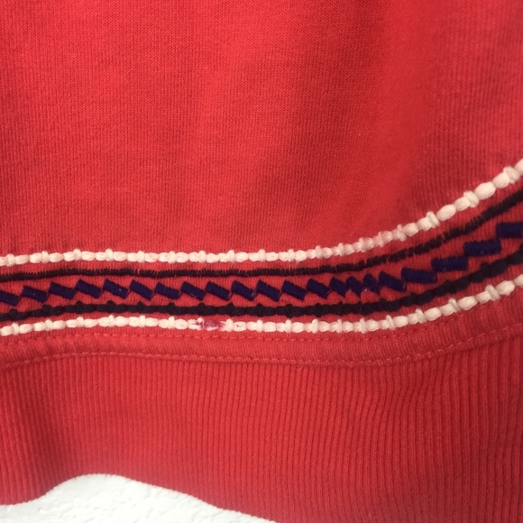 Lucky Brand Scottsdale Red Embroidered Sweater - Picture 8 of 11